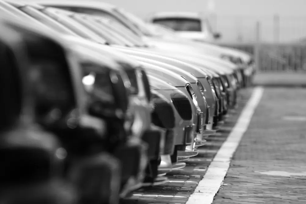 Fleet vehicles in a repair facility